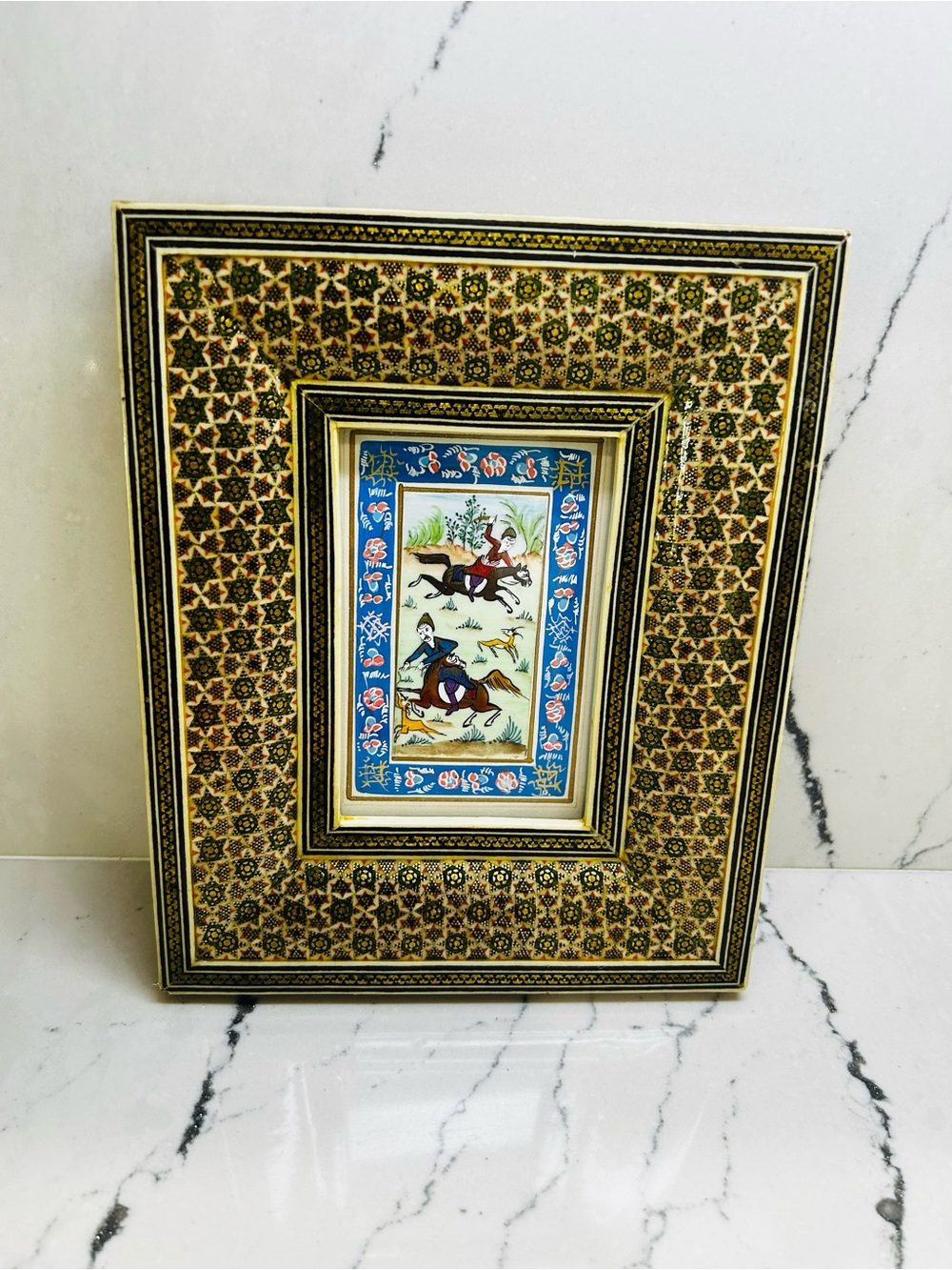 PERSIAN MINIATURE FRAMED PAINTING